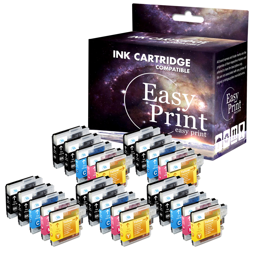 LOTE de cartuchos de tinta LC61 para Brother MFC-J265w MFC-J270w 490CW 250C J410w J415w - Imagen 18 de 19